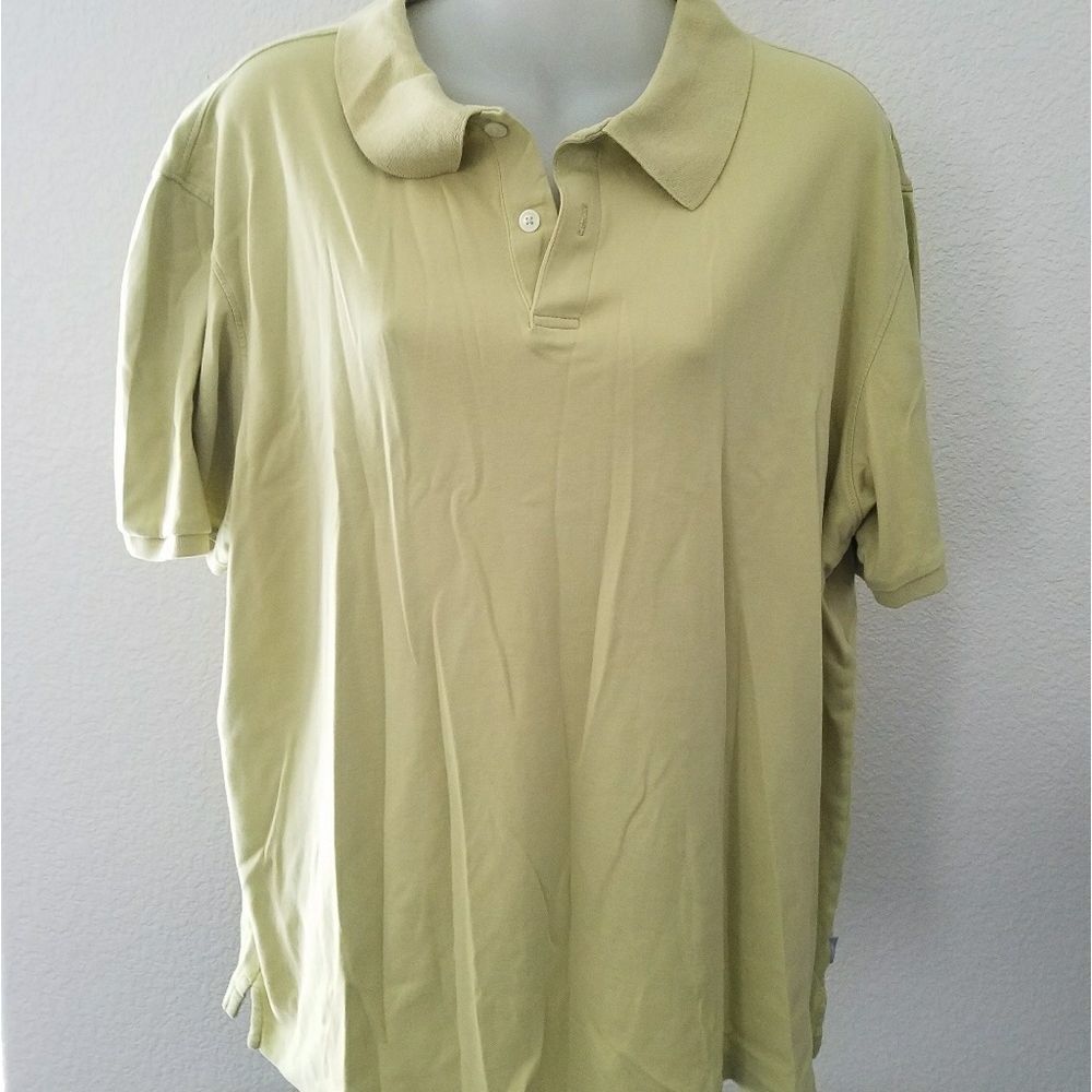 Calvin Klein Men’s Polo Shirt Pale Green Short Sleeve Size Large Casual Golf